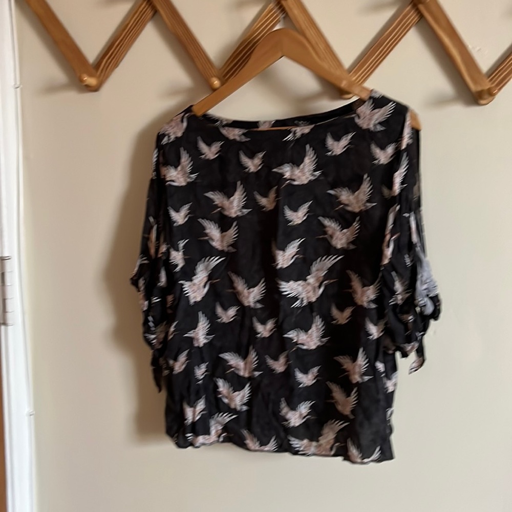 H&M blouse with birds